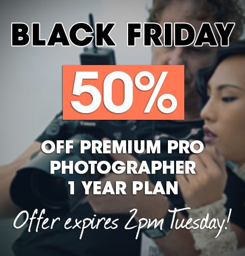 50% Off for Black Friday Photographers! US