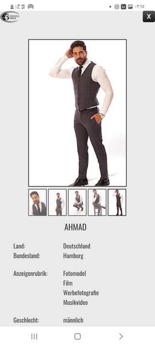 New Face männlich Model Ahmad from Deutschland
