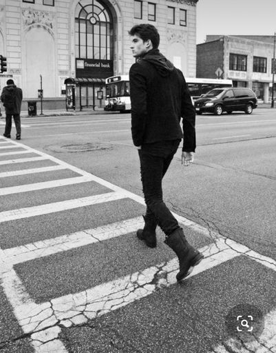 Male models for a session in the street