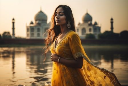 Female Model, Outdoor Shooting Agra, October