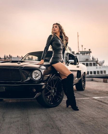 Female Models with cars