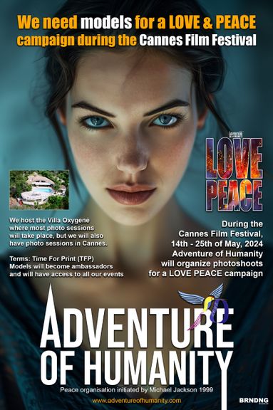 Models required for a Love & Peace campaign