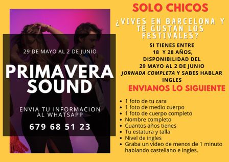 PRIMAVERA SOUND / SOLO CHICOS