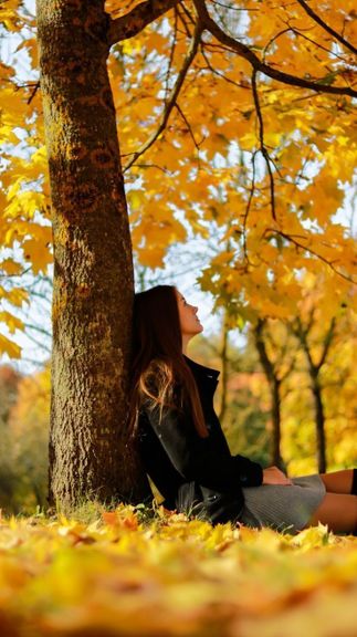 Portraitshooting im herbstlichen Park