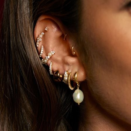 Model required with multiple ear piercings for a curated ear shoot